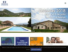 Tablet Screenshot of fundacionadana.org